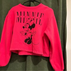 Zara Minnie Mouse Pink Sweater